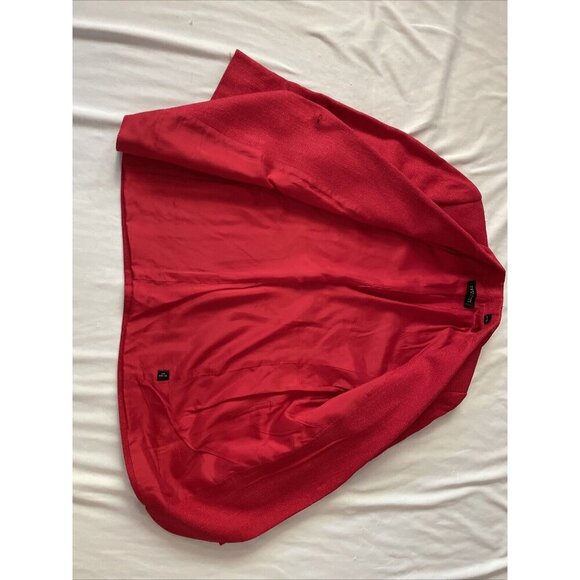 Ellen Tracy Red Blazer Womens S Single Button Front With Pockets Lightweight Cla - Picture 8 of 13